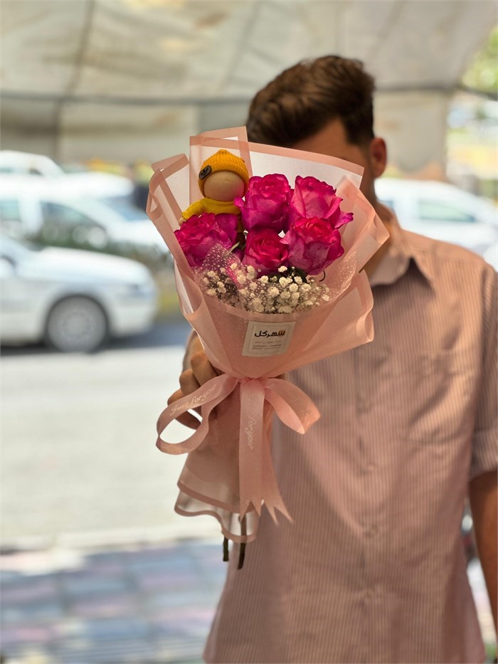 دسته گل عروسکی