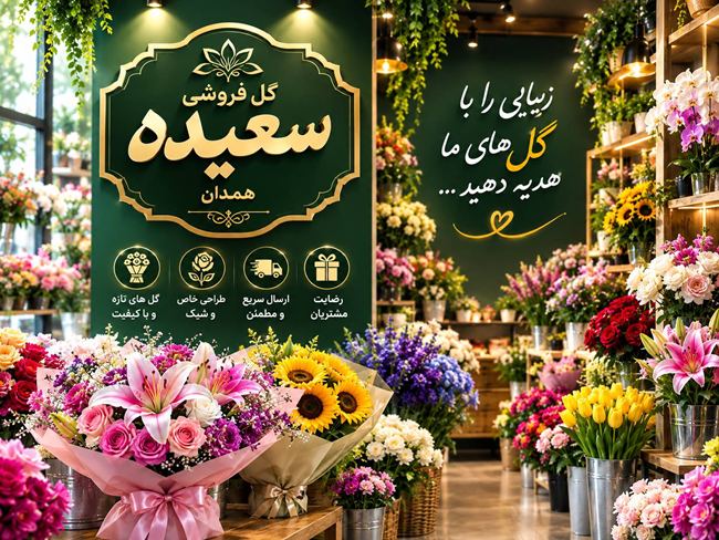 گل فروشی سعیدیه همدان